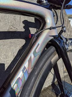 洗車後のバイク